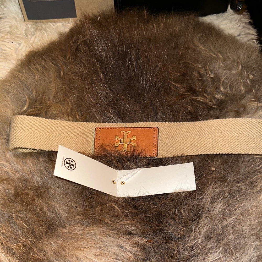 Tory Burch Tan and Brown Men's Belt